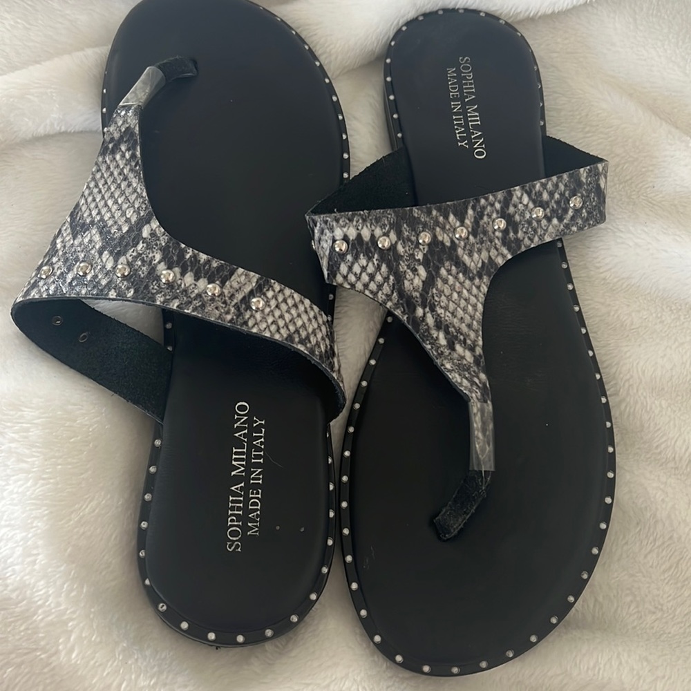9.5 Black sandal Sophia Milano